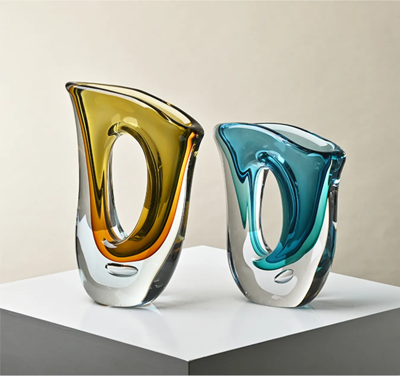 Elina Cut Out Class Vase