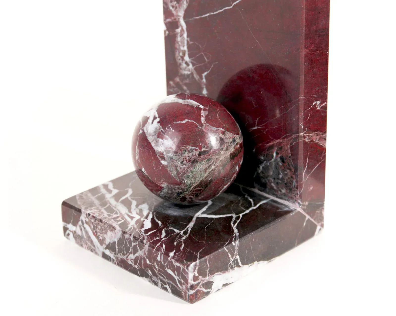 Rosso Levanto Marble Bookend